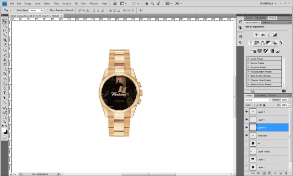 Creation of Super Pc-Watch 90: Step 4